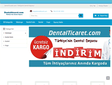 Tablet Screenshot of dentalticaret.com